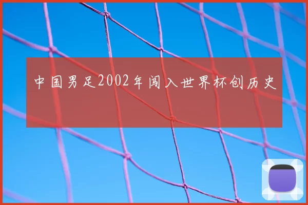 中国男足2002年闯入世界杯创历史