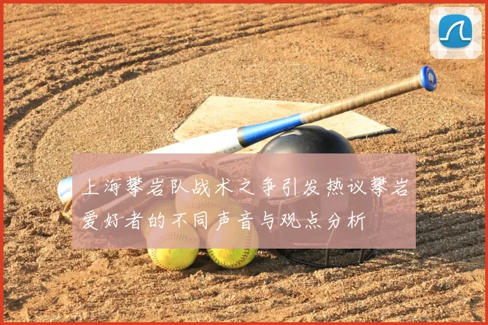 上海攀岩队战术之争引发热议攀岩爱好者的不同声音与观点分析