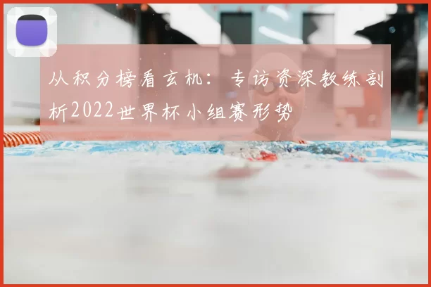 从积分榜看玄机：专访资深教练剖析2022世界杯小组赛形势